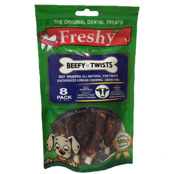 تشويقي مخصوص سگ برند Freshy مدل Beefy Twists