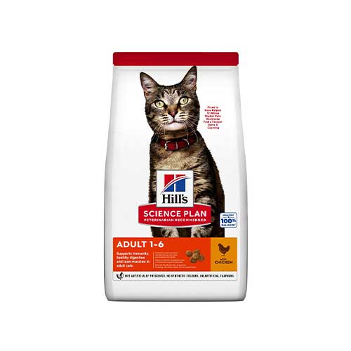 454564896 غذا خشک گربه بالغ برند هیلز با طعم مرغ 3کیلوگرم - Image 1