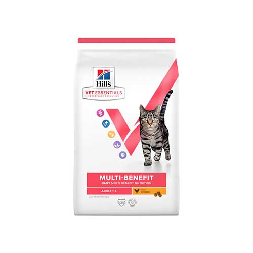 45864567 غذا خشک گربه بالغ برند هیلز مدل مولتی بنفیت 1.5 کیلوگرم - Image 1