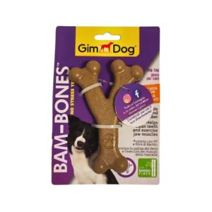 اسباب بازی دندانی سگ برند GimDog مدل Bam-Bones 13 3cm