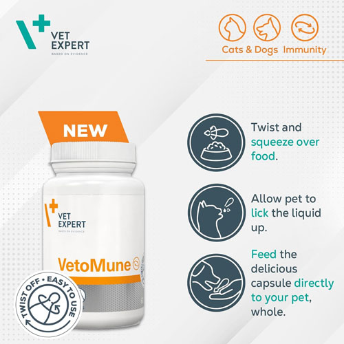 526746 قرص تقویت کننده سیستم ایمنی سگ و گربه مدل وتامیون برند وت اکسپرت - Image 3