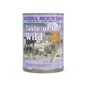 کنسرو سگ Taste of the Wild مدل Sierra Mountain Lamb in Gravy وزن 390 گرم