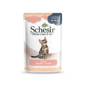 پوچ گربه Schesir مدل Kitten Chicken وزن 85 گرم