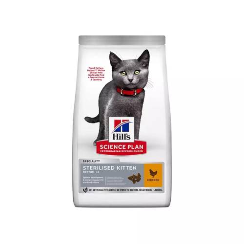052742053592 Hills SP sterilised kitten cat 1.5 kg - Image 1