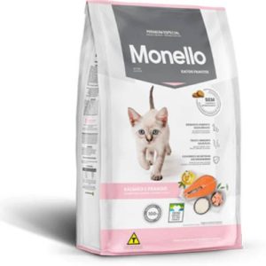 غذای خشک گربه برند مونلو مدل Kitten Chicken with Salmon 15kg