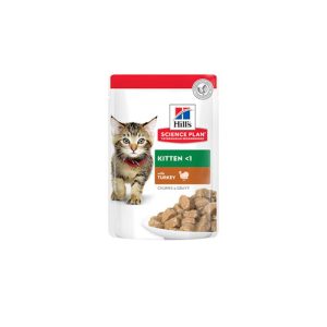 پوچ گربه Hill’s مدل Kitten Turkey وزن 85 گرم